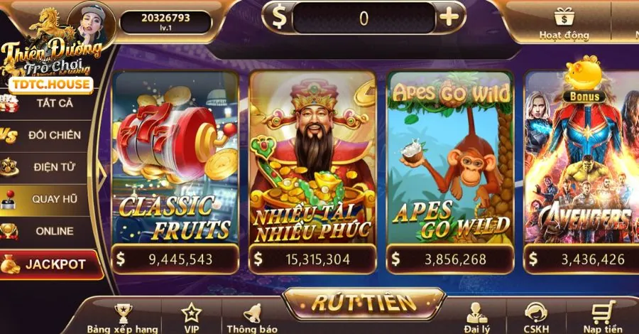 Hướng dẫn chơi slot game nổ hũ tại Nhat Vip